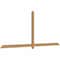 Ekena Millwork Eugene Smooth Timber Gable Bracket, Western Red Cedar, 108"W x 45"H x 1 1/2"D x 3 1/2"F, 10/12 Pitch GBW108X45X0204EUG00SWR - alternate 2